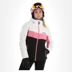 O'Neill, Aplite Ski-jas Dames Colour Block Snow Wit