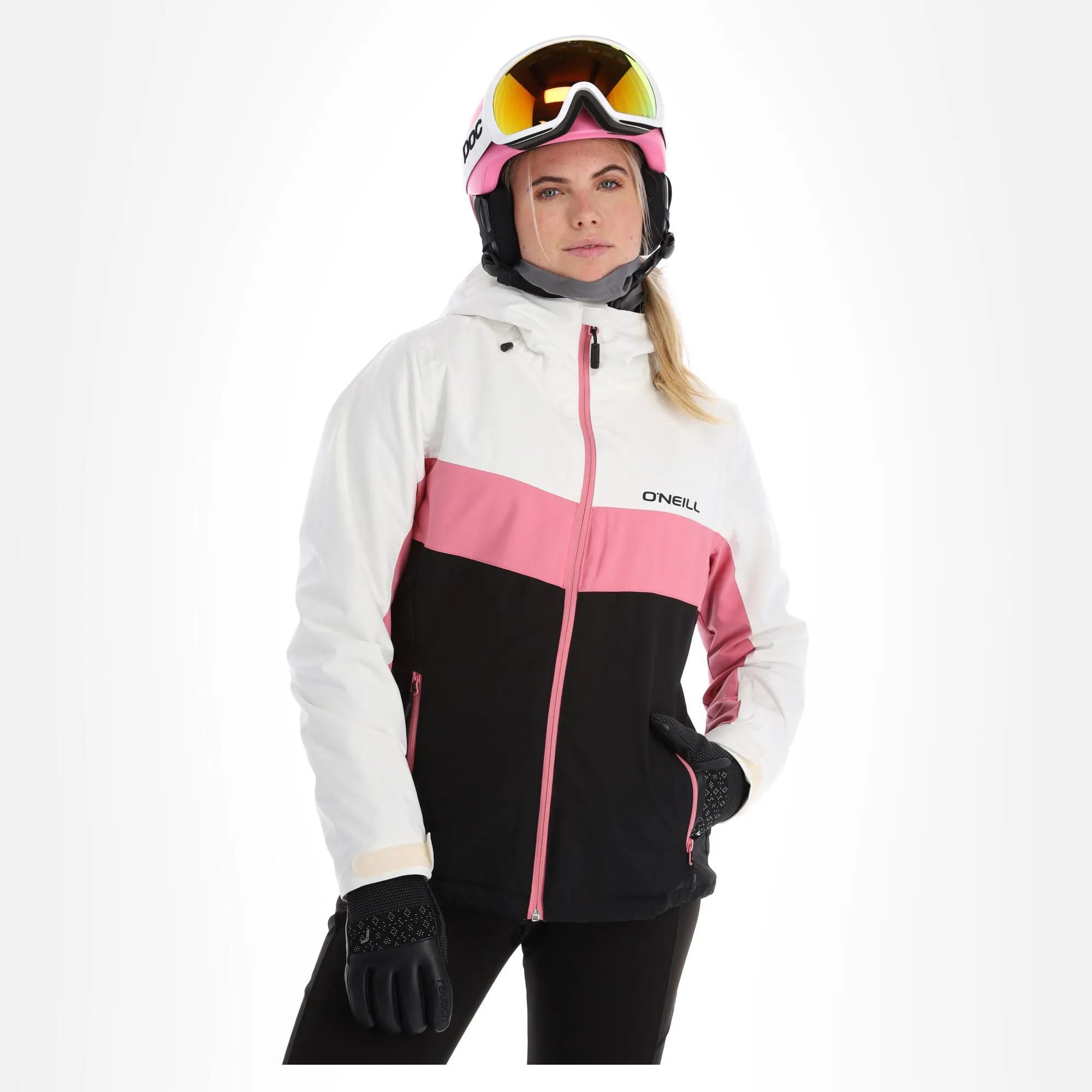 O'Neill, Aplite Ski-jas Dames Colour Block Snow Wit 3 O'Neill, Aplite Ski-jas Dames Colour Block Snow Wit