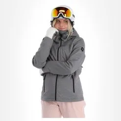 O'Neill, Stuvite Ski-jas Dames Blackout Grijs -Ski-Jassen Winkel 22o nei104v1 bi 04