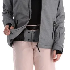 O'Neill, Stuvite Ski-jas Dames Blackout Grijs -Ski-Jassen Winkel 22o nei104v1 bi 09