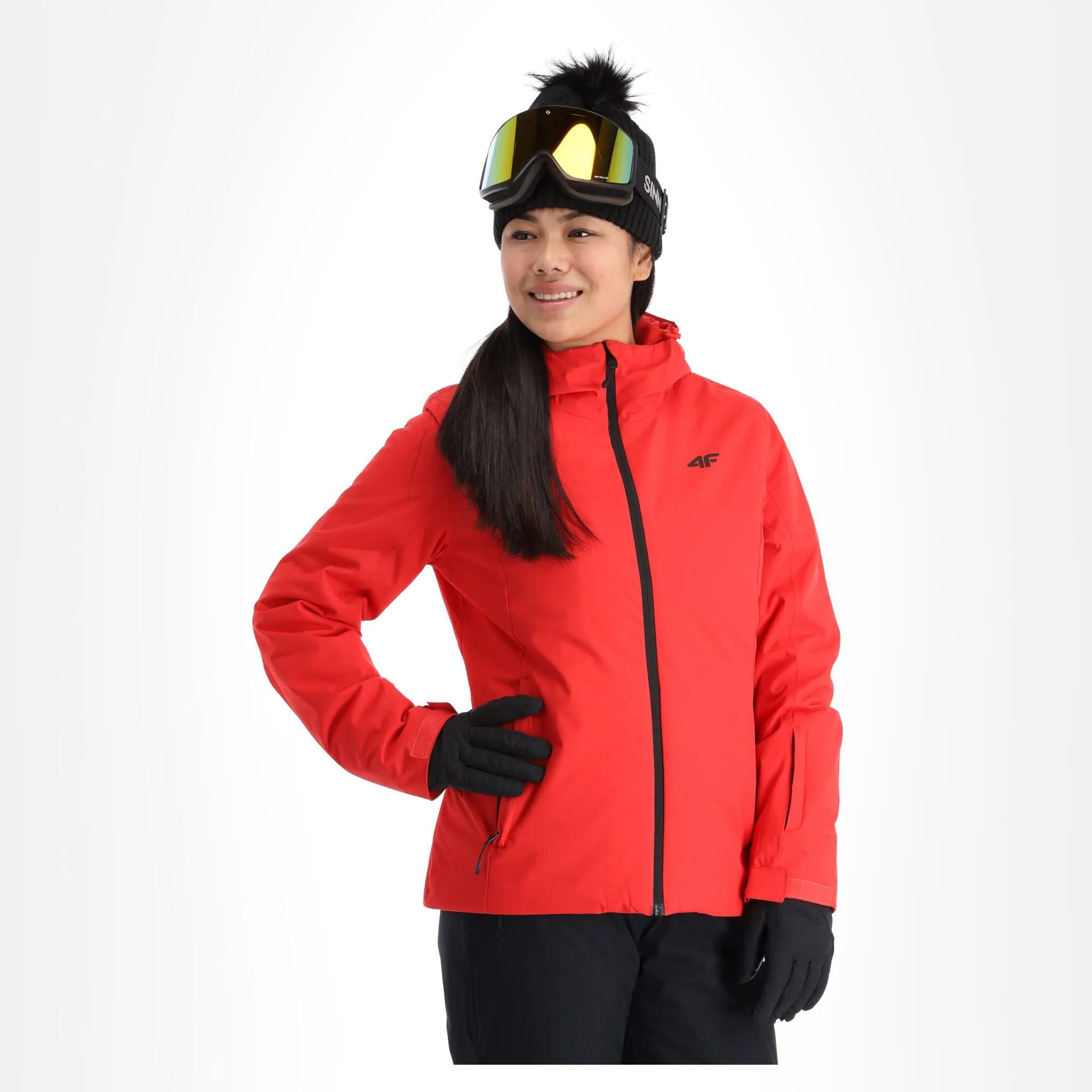 4F, Kudn001 Ski-jas Dames Rood 3 4F, Kudn001 Ski-jas Dames Rood