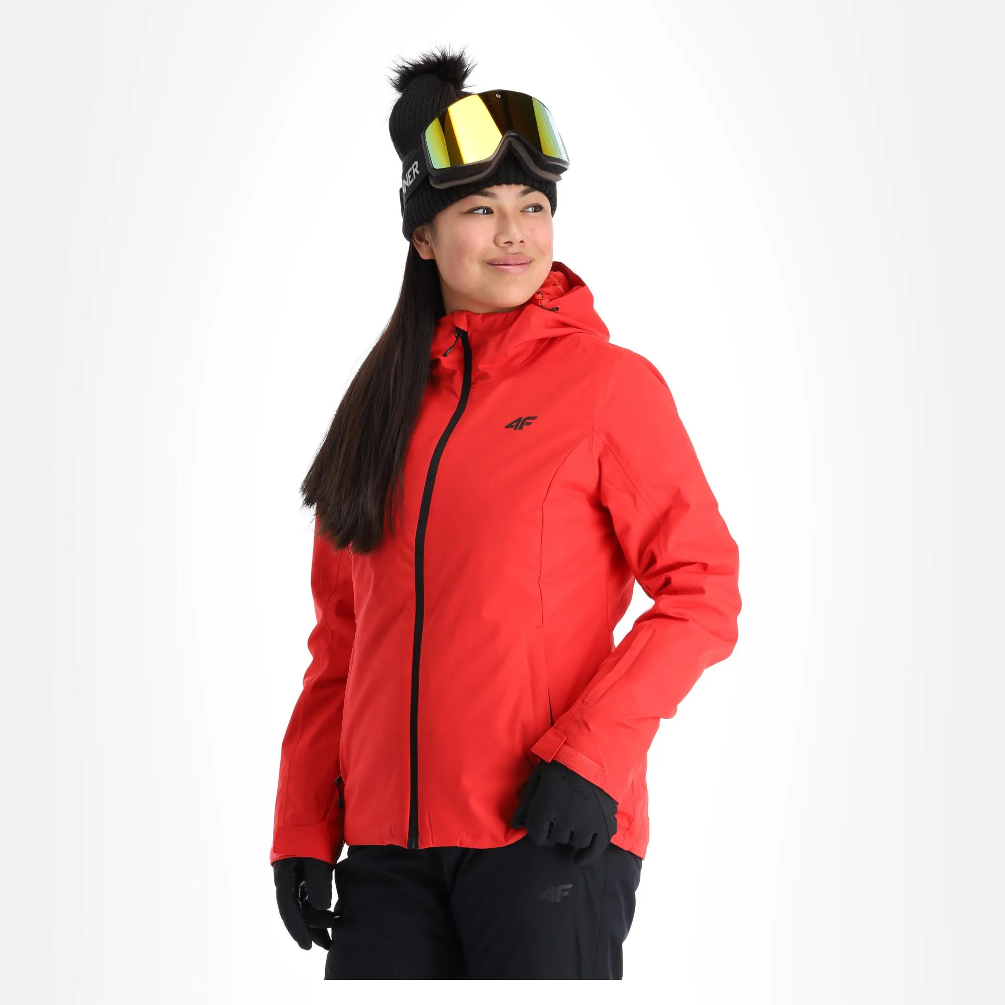 4F, Kudn001 Ski-jas Dames Rood 5 4F, Kudn001 Ski-jas Dames Rood - Afbeelding 3