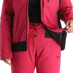 4F, Kudn002 Ski-jas Dames Hot Roze -Ski-Jassen Winkel 4f kudn002 aa jas gevoerd dames hot roze 224fxxx102v4 BI 09