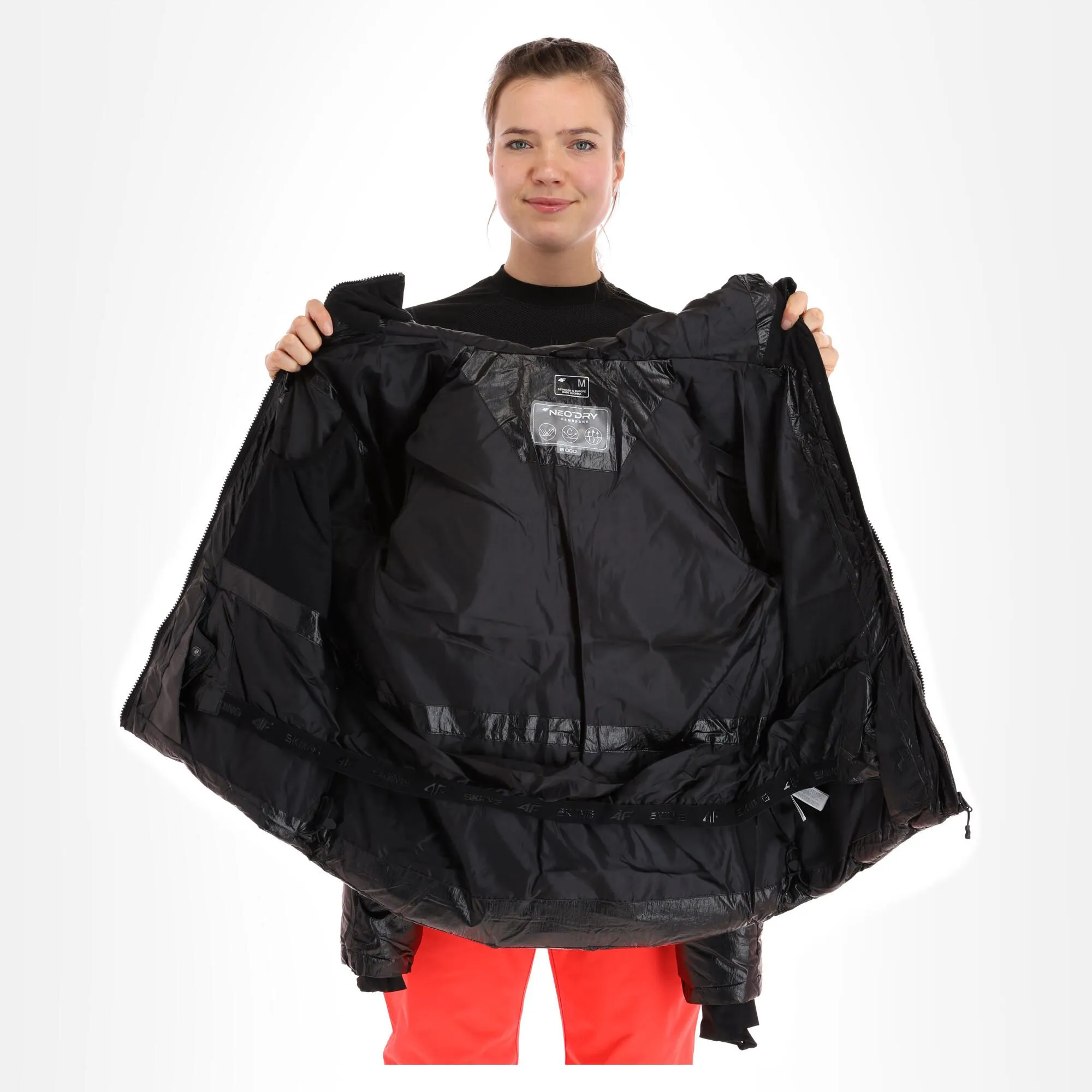 4F, Kudn004 Ski-jas Dames Deep Zwart 7 4F, Kudn004 Ski-jas Dames Deep Zwart - Afbeelding 5