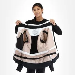 4F, Kudn008 Ski-jas Dames Beige -Ski-Jassen Winkel 4f kudn008 aa jas gevoerd dames beige 224fxxx104v2 BI 06