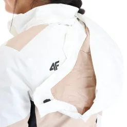 4F, Kudn008 Ski-jas Dames Beige -Ski-Jassen Winkel 4f kudn008 aa jas gevoerd dames beige 224fxxx104v2 BI 11