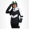 4F, Kudn011 Ski-jas Dames Deep Zwart -Ski-Jassen Winkel 4f kudn011 aa jas gevoerd dames deep zwart 224fxxx105v1 BI 02