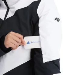 4F, Kudn011 Ski-jas Dames Deep Zwart -Ski-Jassen Winkel 4f kudn011 aa jas gevoerd dames deep zwart 224fxxx105v1 BI 08