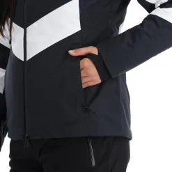 4F, Kudn011 Ski-jas Dames Deep Zwart -Ski-Jassen Winkel 4f kudn011 aa jas gevoerd dames deep zwart 224fxxx105v1 BI 13