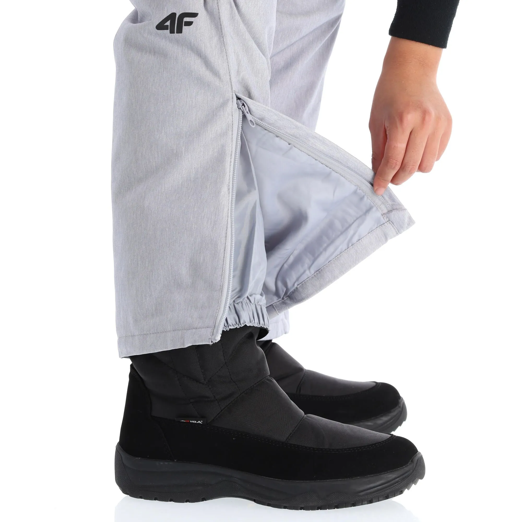 4F, Spdn001 Skibroek Dames Cold Light Melange Grijs 9 4F, Spdn001 Skibroek Dames Cold Light Melange Grijs - Afbeelding 7