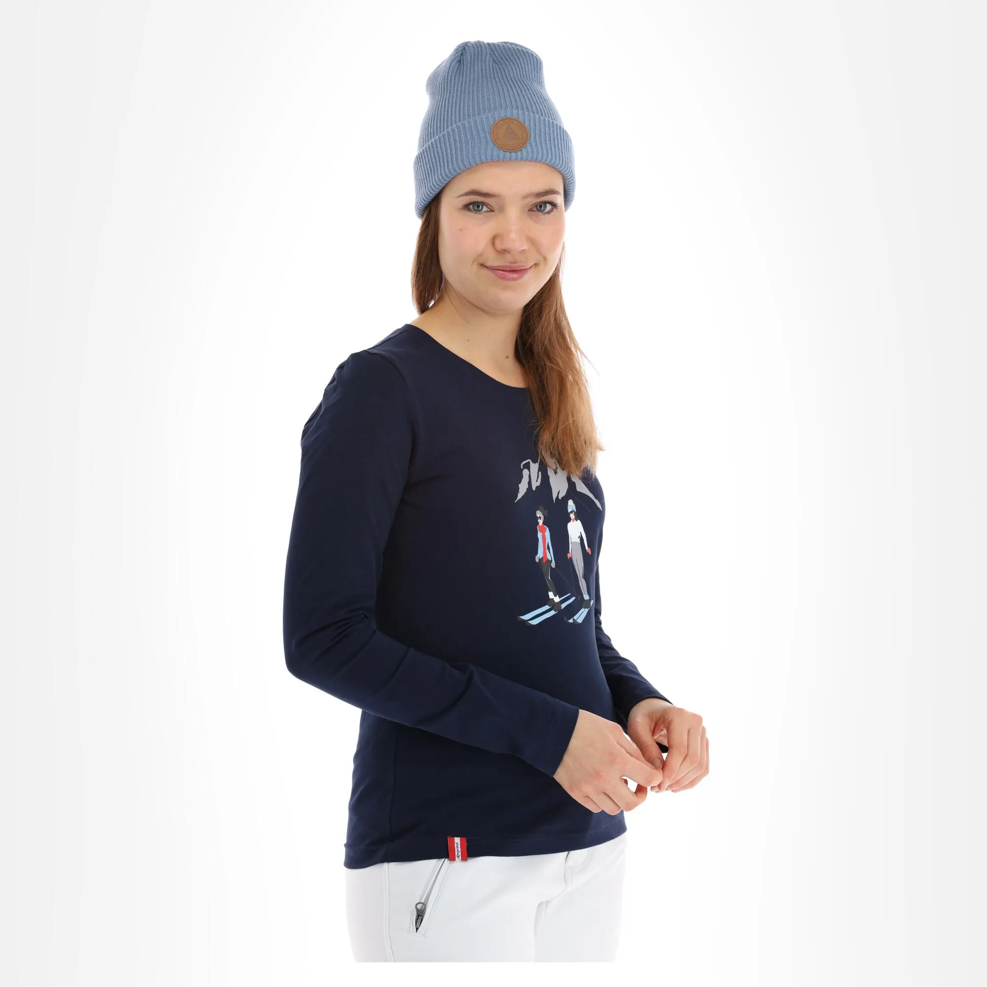 Almgwand, Schalberalm T-shirt Dames Dark Blauw 5 Almgwand, Schalberalm T-shirt Dames Dark Blauw - Afbeelding 3