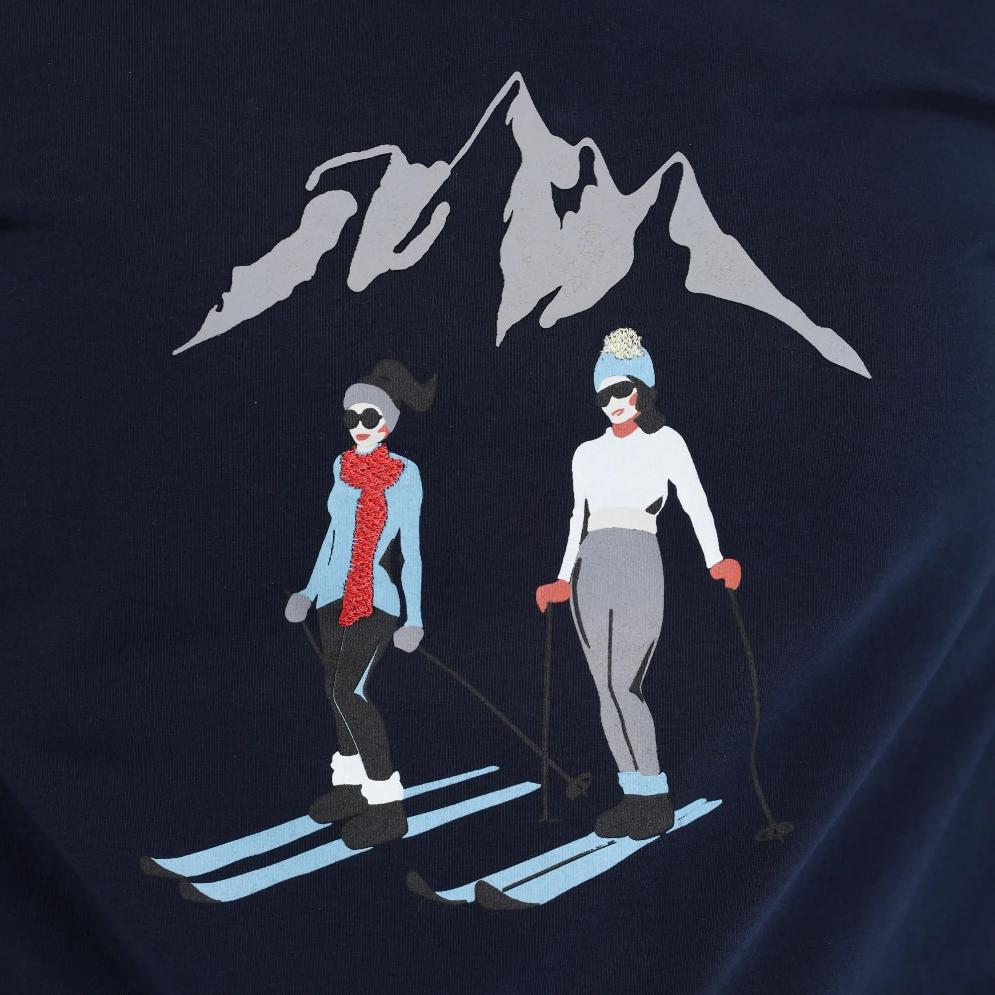 Almgwand, Schalberalm T-shirt Dames Dark Blauw 7 Almgwand, Schalberalm T-shirt Dames Dark Blauw - Afbeelding 5