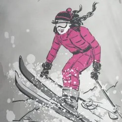 Almgwand, Schnaitstadlalm T-shirt Dames Grijs -Ski-Jassen Winkel almgwand schnaitstadlalm gb t shirt dames grijs 22almgw108v2 BI 05