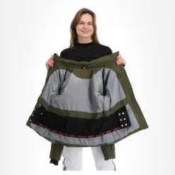 Almgwand, Stongerhohe Ski-jas Dames Olive Grijs, Groen 19 Almgwand, Stongerhohe Ski-jas Dames Olive Grijs, Groen -Ski-Jassen Winkel almgwand stongerhohe aa jas gevoerd dames olive grijs groen 22almgw117v3 BI 06