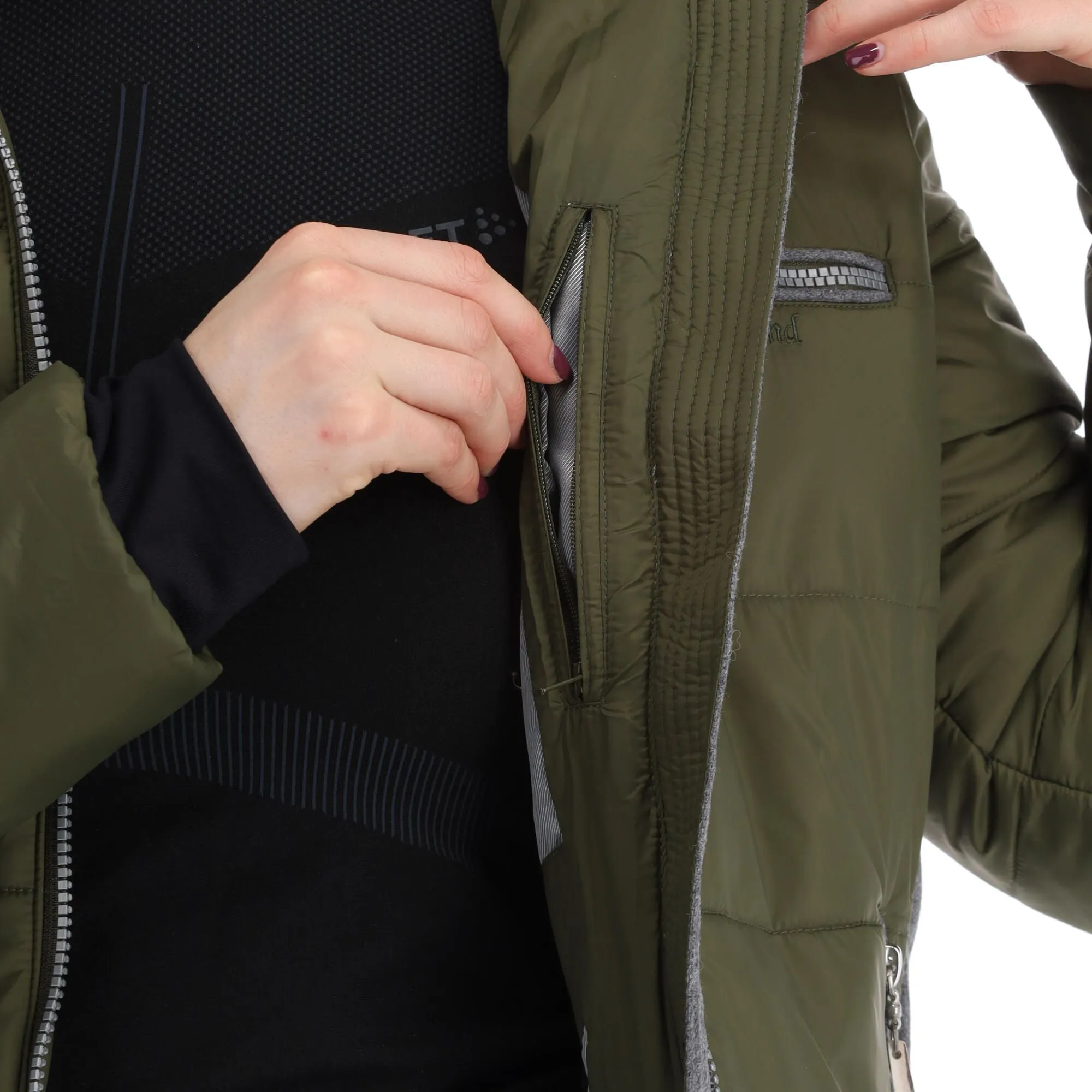 Almgwand, Stongerhohe Ski-jas Dames Olive Grijs, Groen 14 Almgwand, Stongerhohe Ski-jas Dames Olive Grijs, Groen - Afbeelding 12