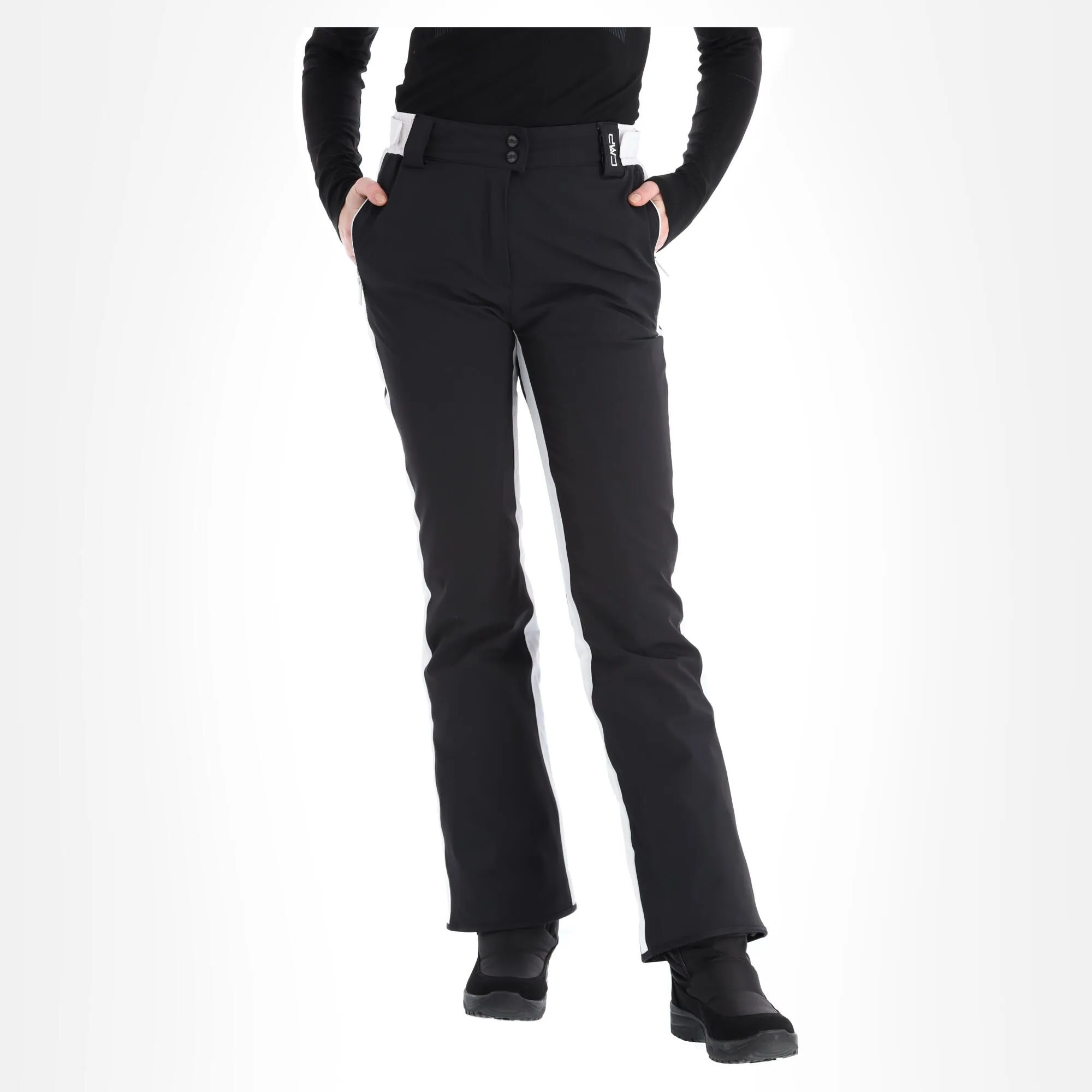 CMP, 30W0806 Skibroek Slim Fit Dames Zwart 3 CMP, 30W0806 Skibroek Slim Fit Dames Zwart