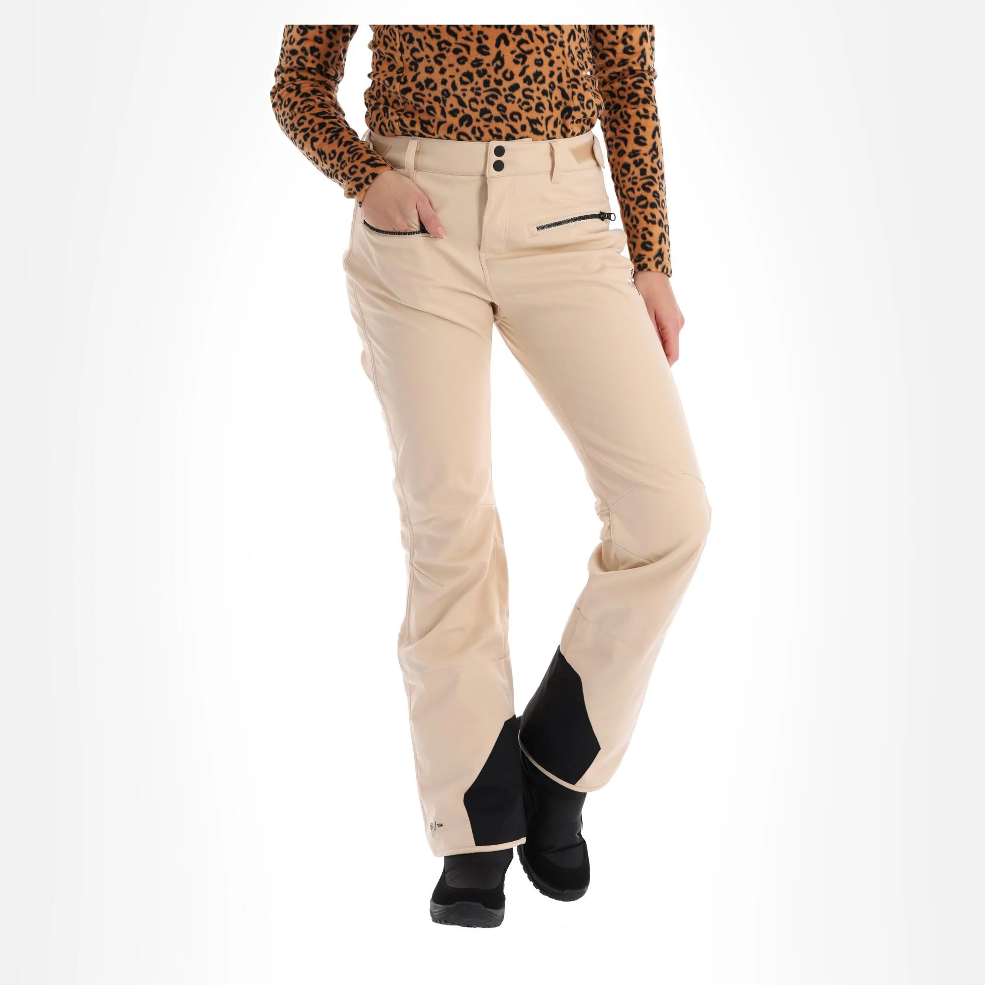 Brunotti, Coldlake-N Softshell Skibroek Dames Canvas Beige 3 Brunotti, Coldlake-N Softshell Skibroek Dames Canvas Beige