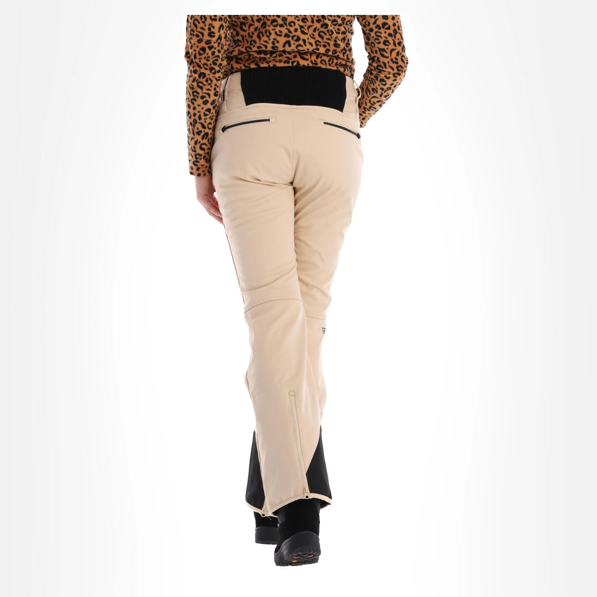 Brunotti, Coldlake-N Softshell Skibroek Dames Canvas Beige 4 Brunotti, Coldlake-N Softshell Skibroek Dames Canvas Beige - Afbeelding 2