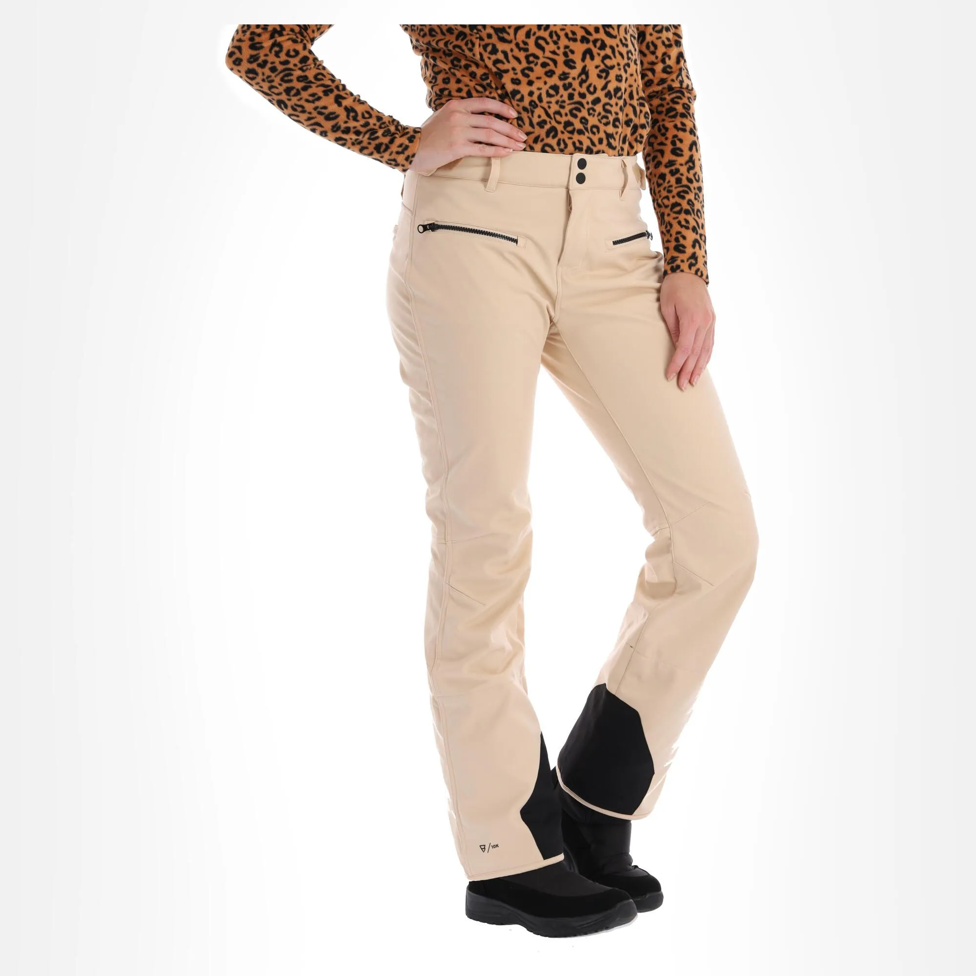 Brunotti, Coldlake-N Softshell Skibroek Dames Canvas Beige 5 Brunotti, Coldlake-N Softshell Skibroek Dames Canvas Beige - Afbeelding 3