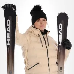 Brunotti, Mirai Ski-jas Dames Canvas Beige -Ski-Jassen Winkel brunotti mirai aa jas gevoerd dames canvas beige 22bruno118v1 BI 05
