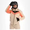 Brunotti, Snowbird Ski-jas Dames Canvas Beige -Ski-Jassen Winkel brunotti snowbird aa jas gevoerd dames canvas beige 22bruno117v1 BI 02