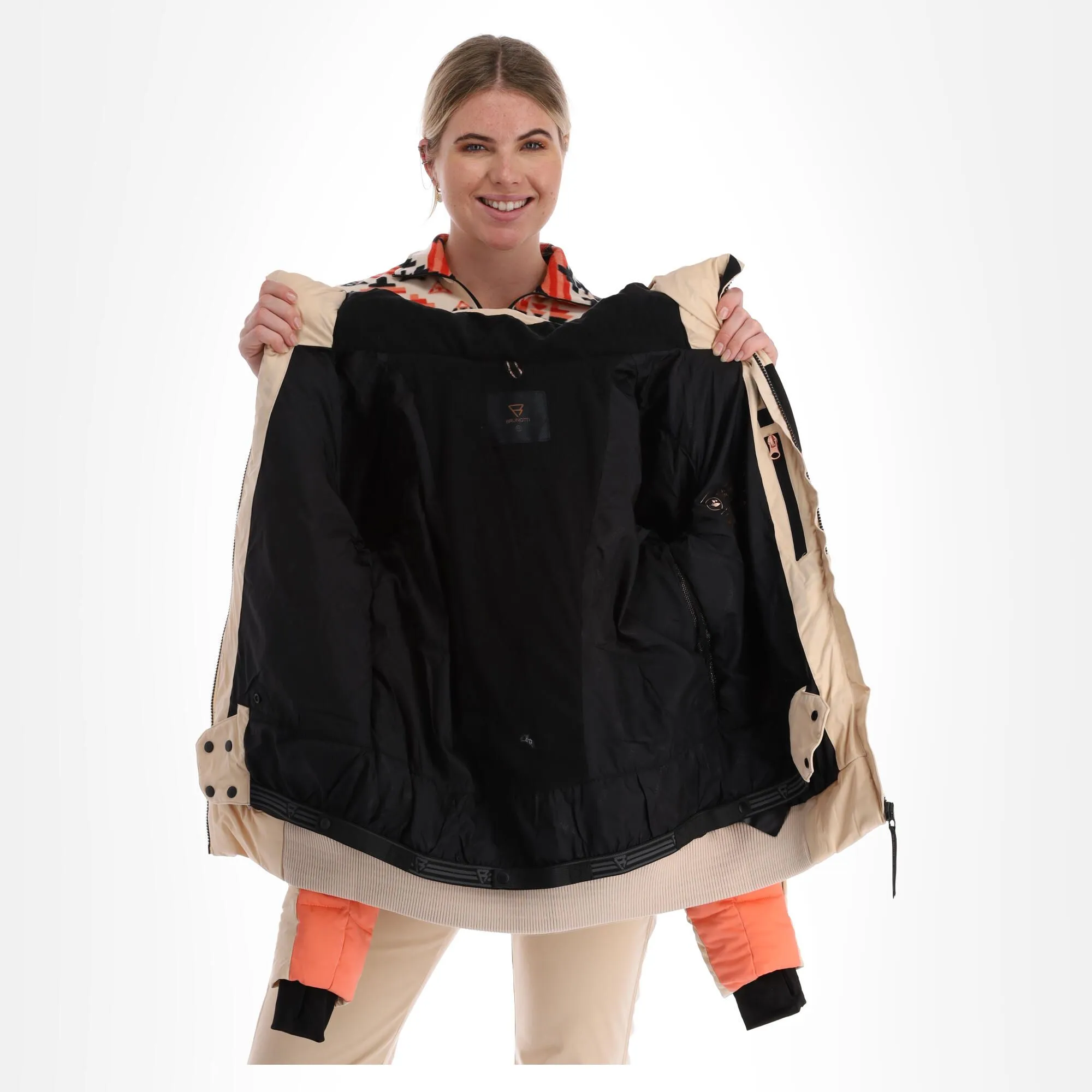 Brunotti, Snowbird Ski-jas Dames Canvas Beige 7 Brunotti, Snowbird Ski-jas Dames Canvas Beige - Afbeelding 5