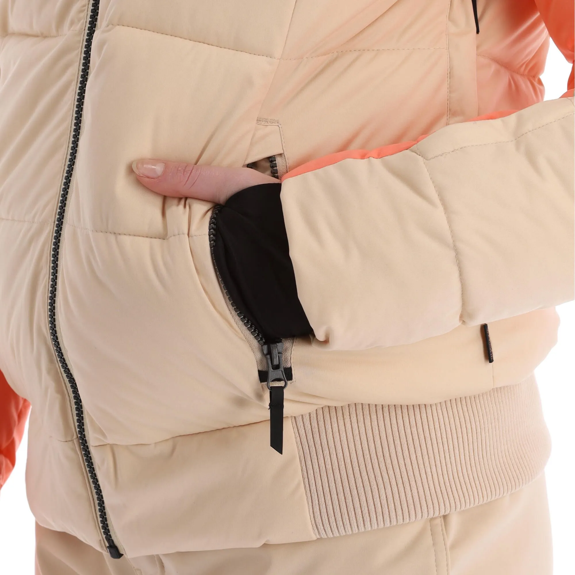 Brunotti, Snowbird Ski-jas Dames Canvas Beige 12 Brunotti, Snowbird Ski-jas Dames Canvas Beige - Afbeelding 10