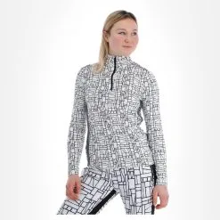 CMP, 31L1016 Skipully Dames Wit, Zwart -Ski-Jassen Winkel cmp 31l1016 ga ski pully dames wit zwart 22cmpxx112v1 BI 04