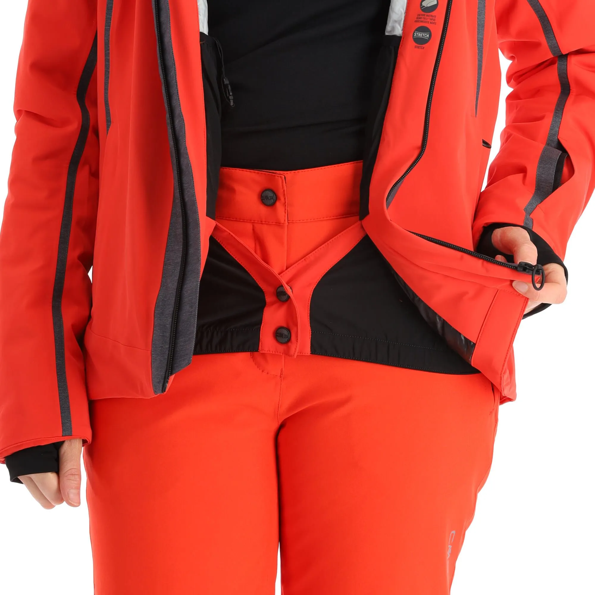 CMP, 31W0036 Ski-jas Dames Grenadine Rood 12 CMP, 31W0036 Ski-jas Dames Grenadine Rood - Afbeelding 10