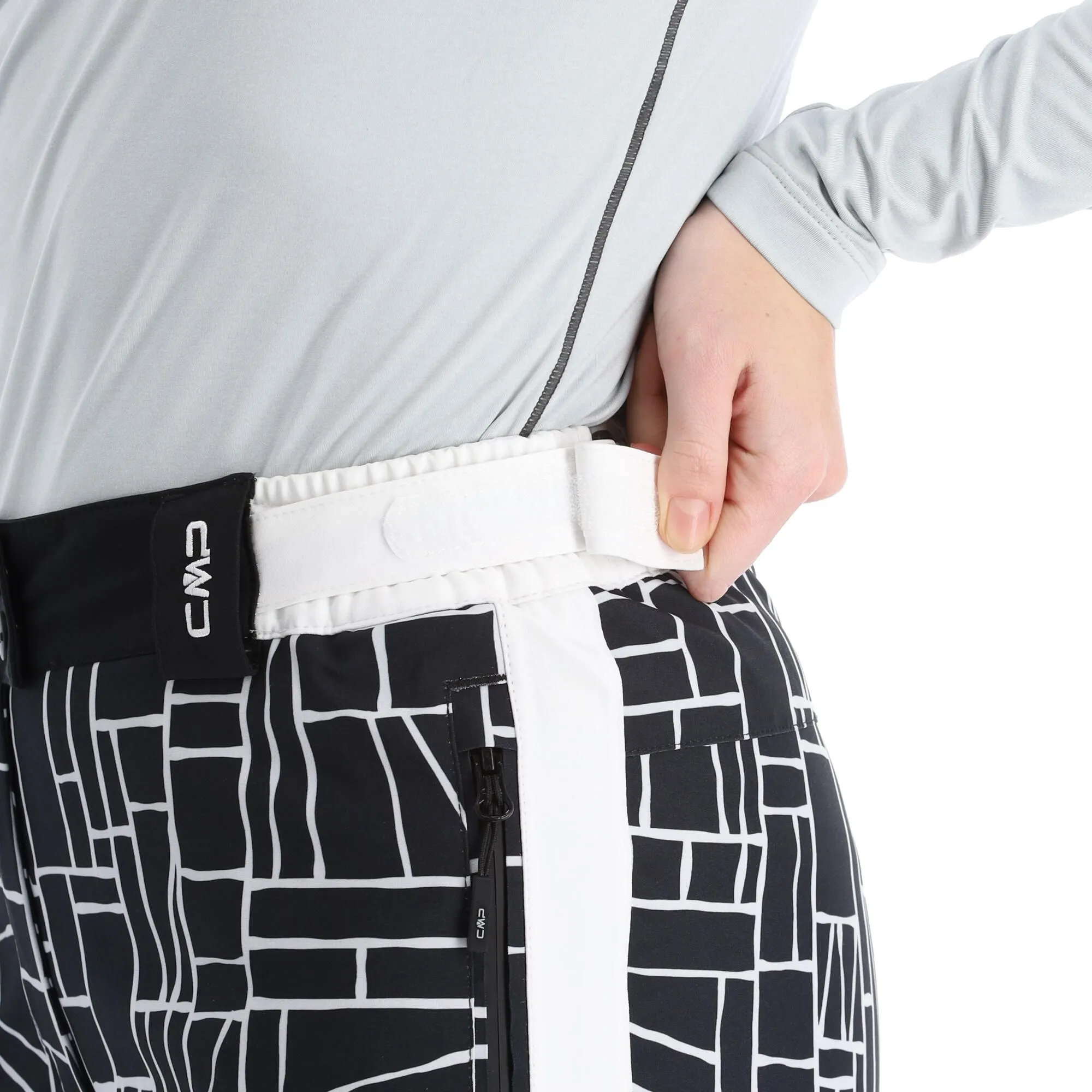CMP, 31W0046 Skibroek Dames Wit, Zwart 7 CMP, 31W0046 Skibroek Dames Wit, Zwart - Afbeelding 5