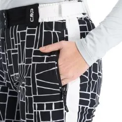 CMP, 31W0046 Skibroek Dames Wit, Zwart 16 CMP, 31W0046 Skibroek Dames Wit, Zwart -Ski-Jassen Winkel cmp 31w0046 ba skibroek gevoerd dames wit zwart 22cmpxx117v2 BI 08