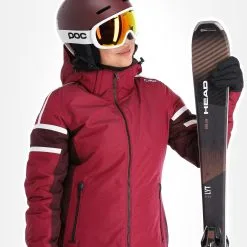 CMP, 31W0056 Ski-jas Dames Sangria Paars -Ski-Jassen Winkel cmp 31w0056 aa jas gevoerd dames sangria paars 22cmpxx118v4 BI 05