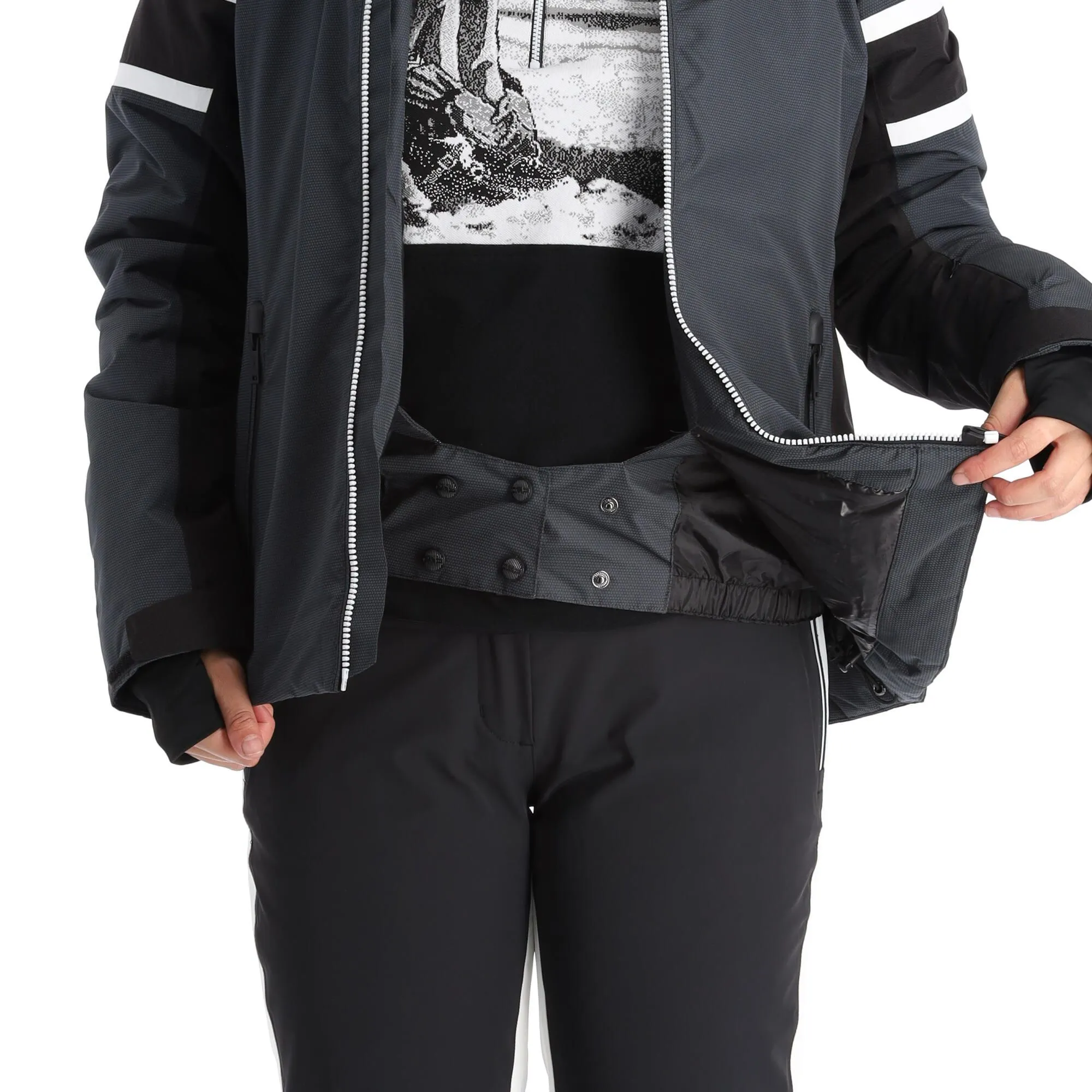 CMP, 31W0056 Ski-jas Dames Titanio Grijs 10 CMP, 31W0056 Ski-jas Dames Titanio Grijs - Afbeelding 8