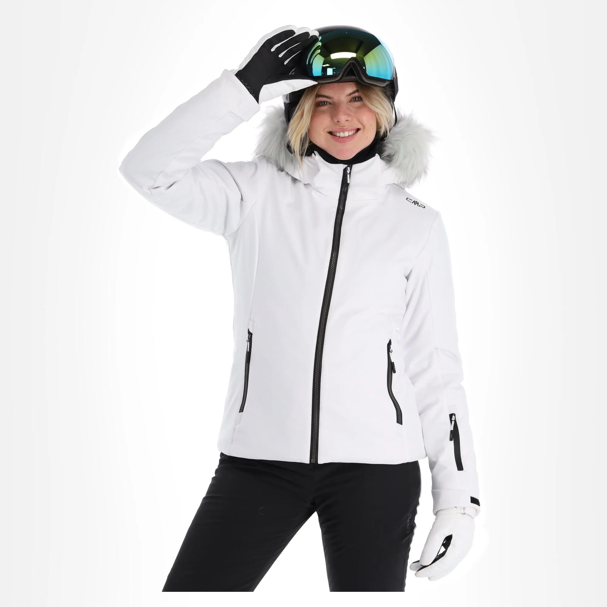CMP, 31W0196F Ski-jas Dames Wit 5 CMP, 31W0196F Ski-jas Dames Wit - Afbeelding 3