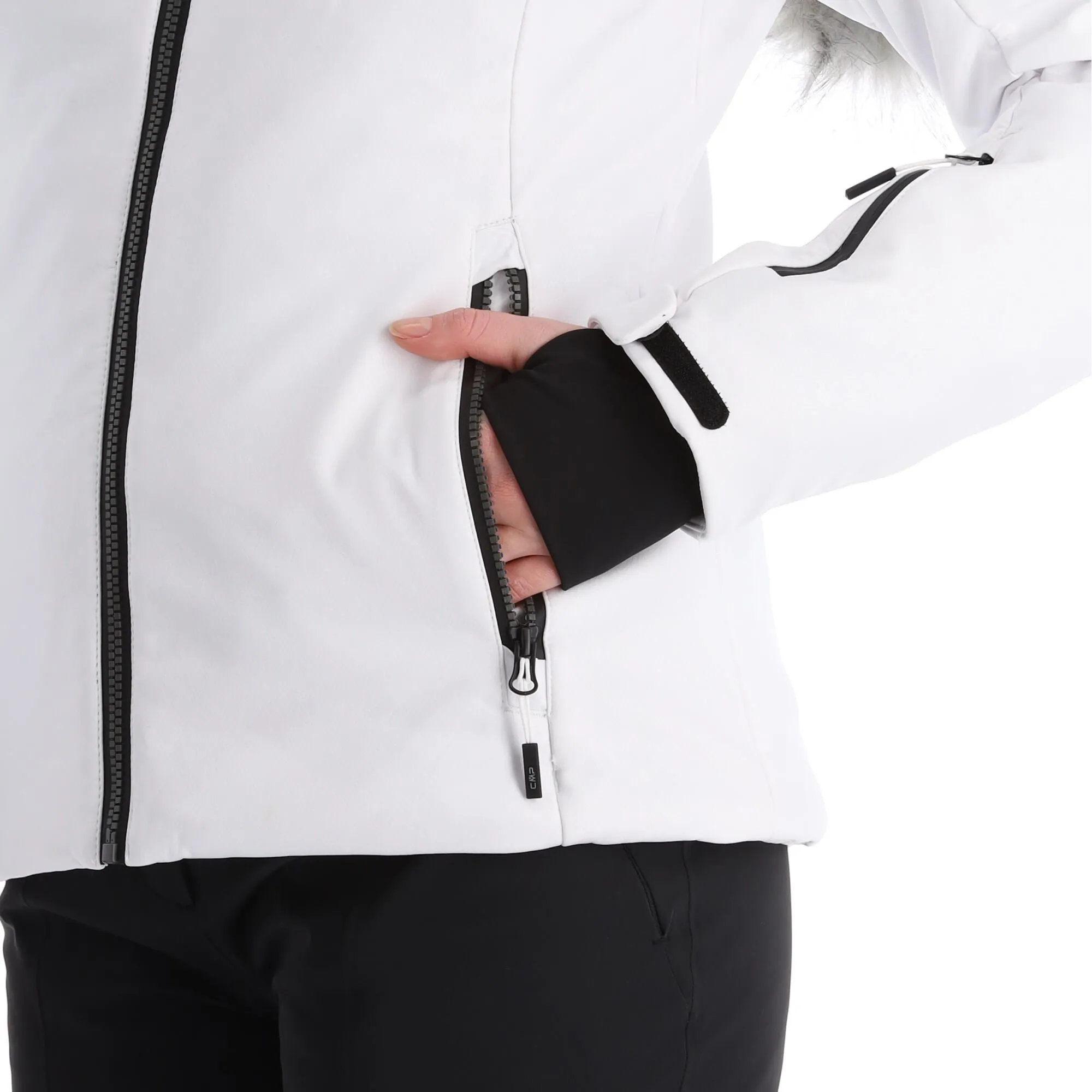 CMP, 31W0196F Ski-jas Dames Wit 12 CMP, 31W0196F Ski-jas Dames Wit - Afbeelding 10