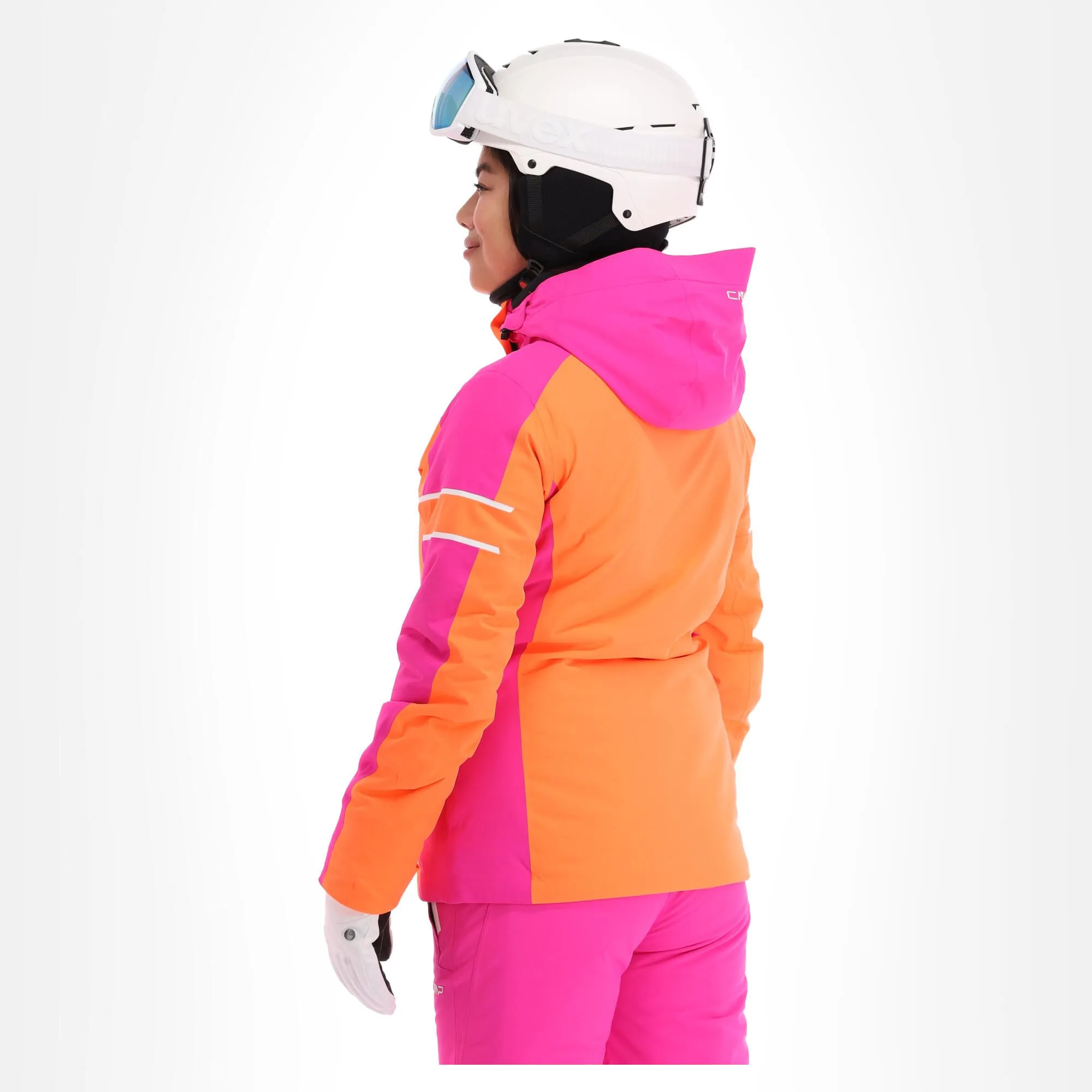 CMP, 31W0216 Ski-jas Dames Flamingo Fluo Oranje 4 CMP, 31W0216 Ski-jas Dames Flamingo Fluo Oranje - Afbeelding 2