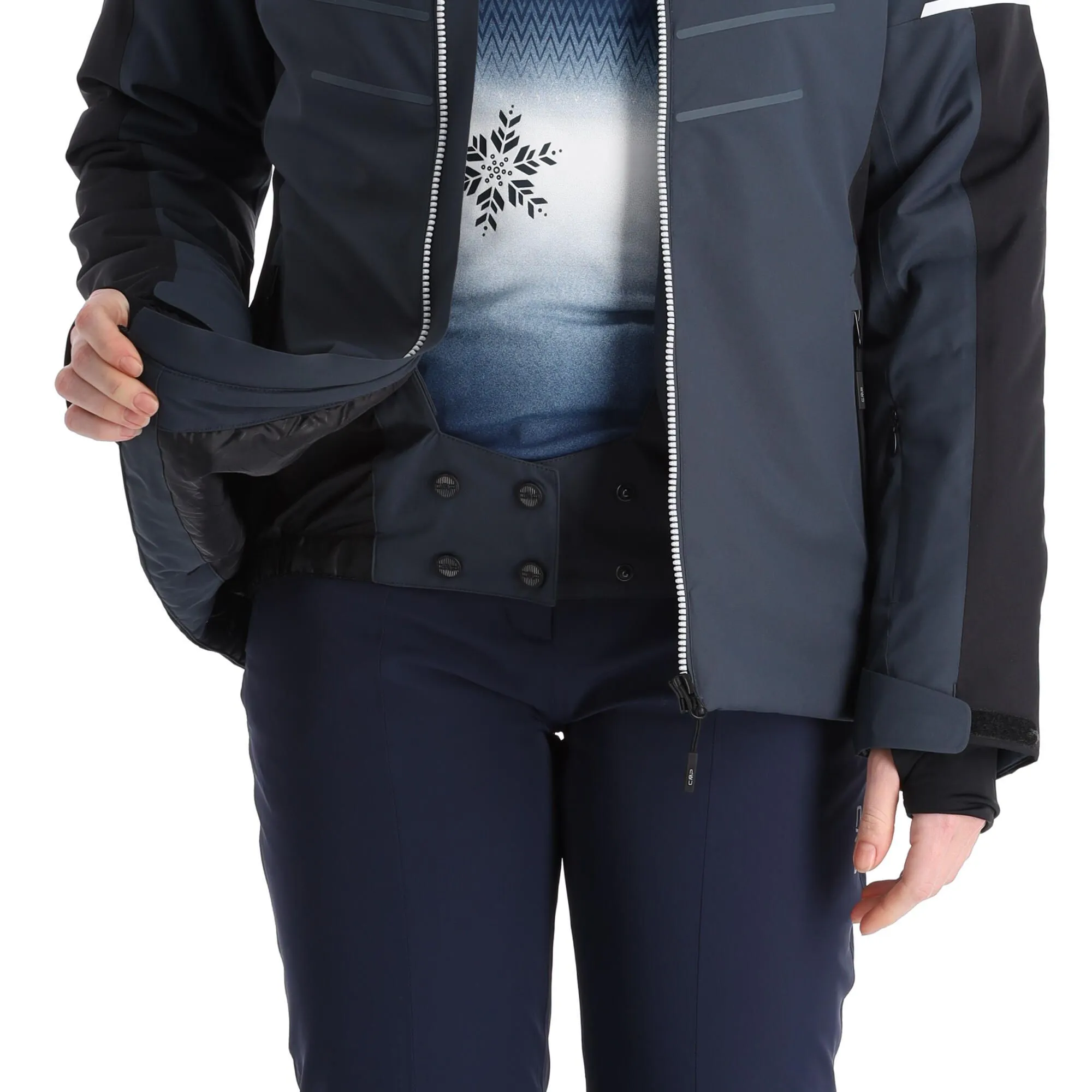 CMP, 31W0216 Ski-jas Dames Titanio Grijs 10 CMP, 31W0216 Ski-jas Dames Titanio Grijs - Afbeelding 8