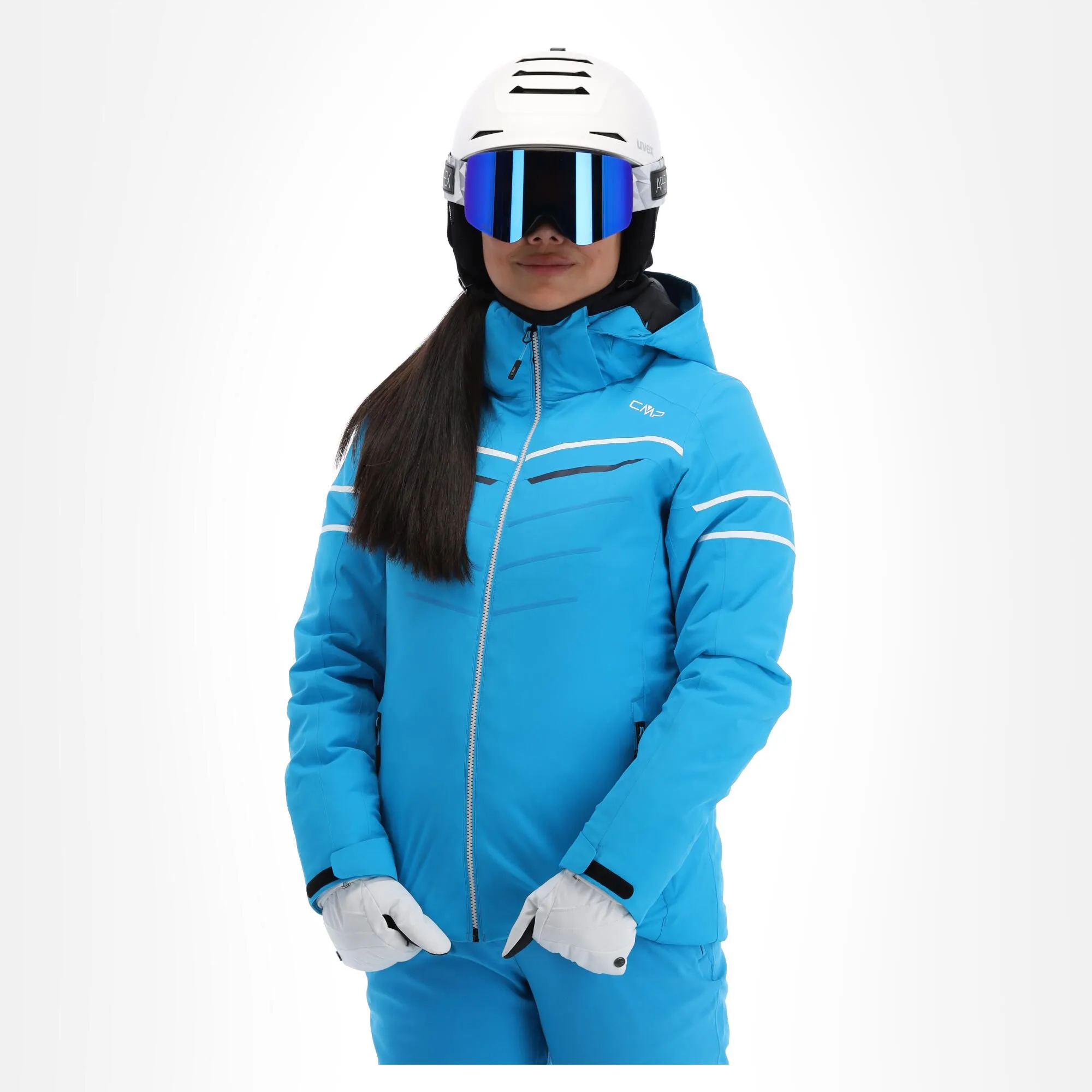 CMP, 31W0216 Ski-jas Dames Turquioise Blauw 3 CMP, 31W0216 Ski-jas Dames Turquioise Blauw