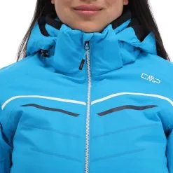 CMP, 31W0216 Ski-jas Dames Turquioise Blauw 19 CMP, 31W0216 Ski-jas Dames Turquioise Blauw -Ski-Jassen Winkel cmp 31w0216 aa jas gevoerd dames turquioise blauw 22cmpxx125v3 BI 07