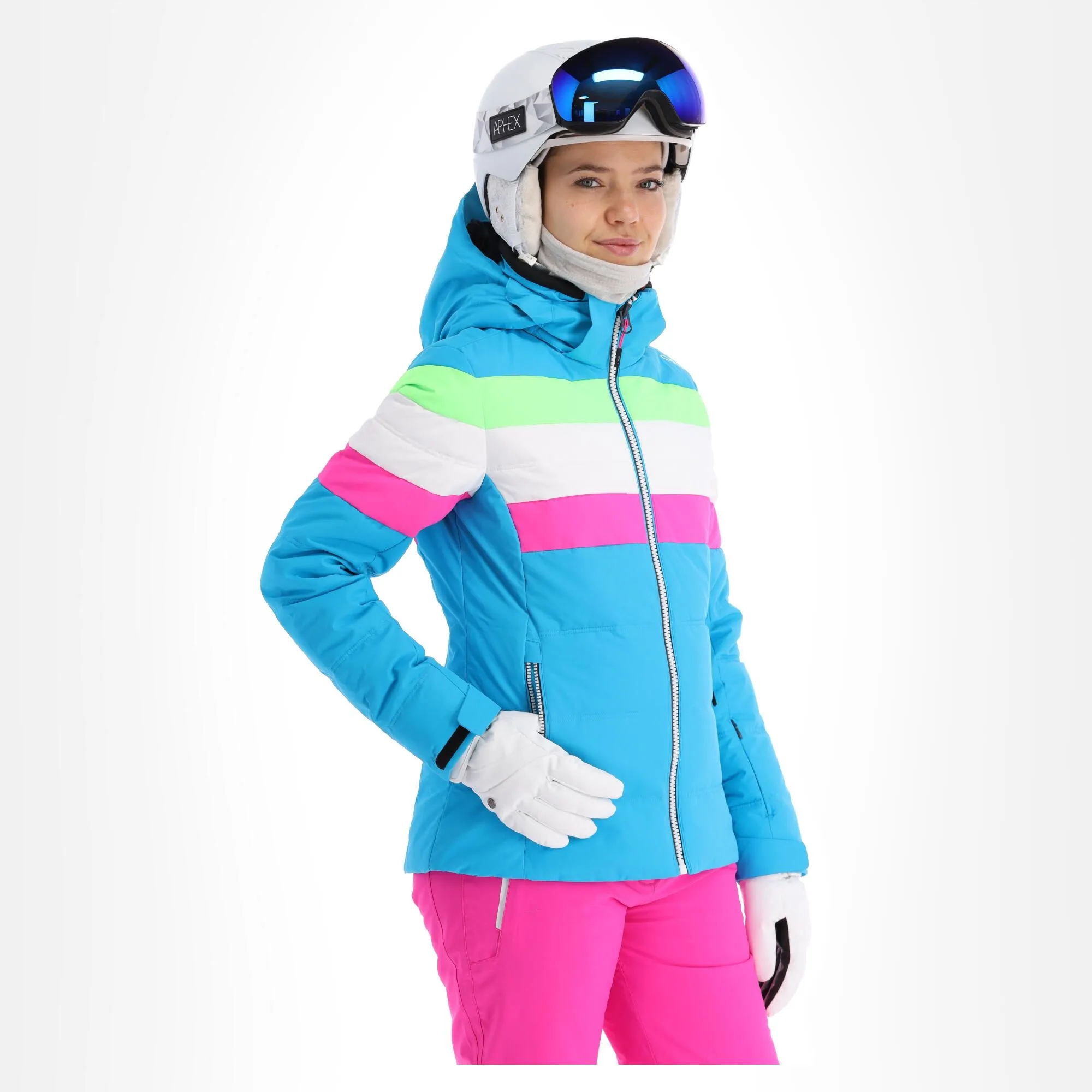 CMP, 31W0246 Ski-jas Dames Turquioise Blauw 5 CMP, 31W0246 Ski-jas Dames Turquioise Blauw - Afbeelding 3
