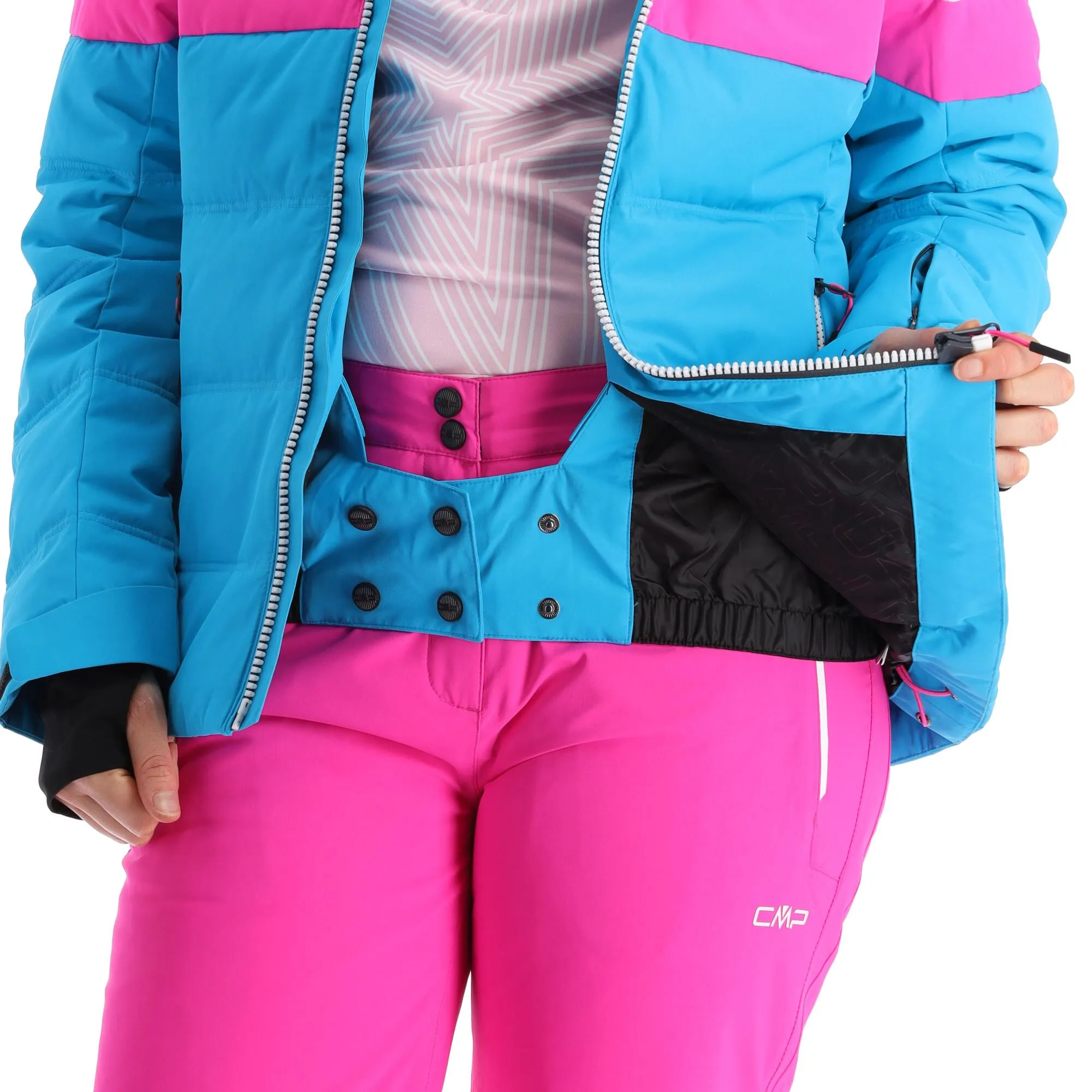 CMP, 31W0246 Ski-jas Dames Turquioise Blauw 9 CMP, 31W0246 Ski-jas Dames Turquioise Blauw - Afbeelding 7