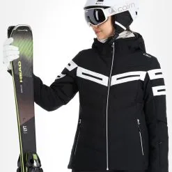 CMP, 32W0216 Ski-jas Dames Zwart -Ski-Jassen Winkel cmp 32w0216 aa jas gevoerd dames zwart 22cmpxx142v4 BI 04