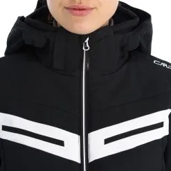 CMP, 32W0216 Ski-jas Dames Zwart -Ski-Jassen Winkel cmp 32w0216 aa jas gevoerd dames zwart 22cmpxx142v4 BI 08