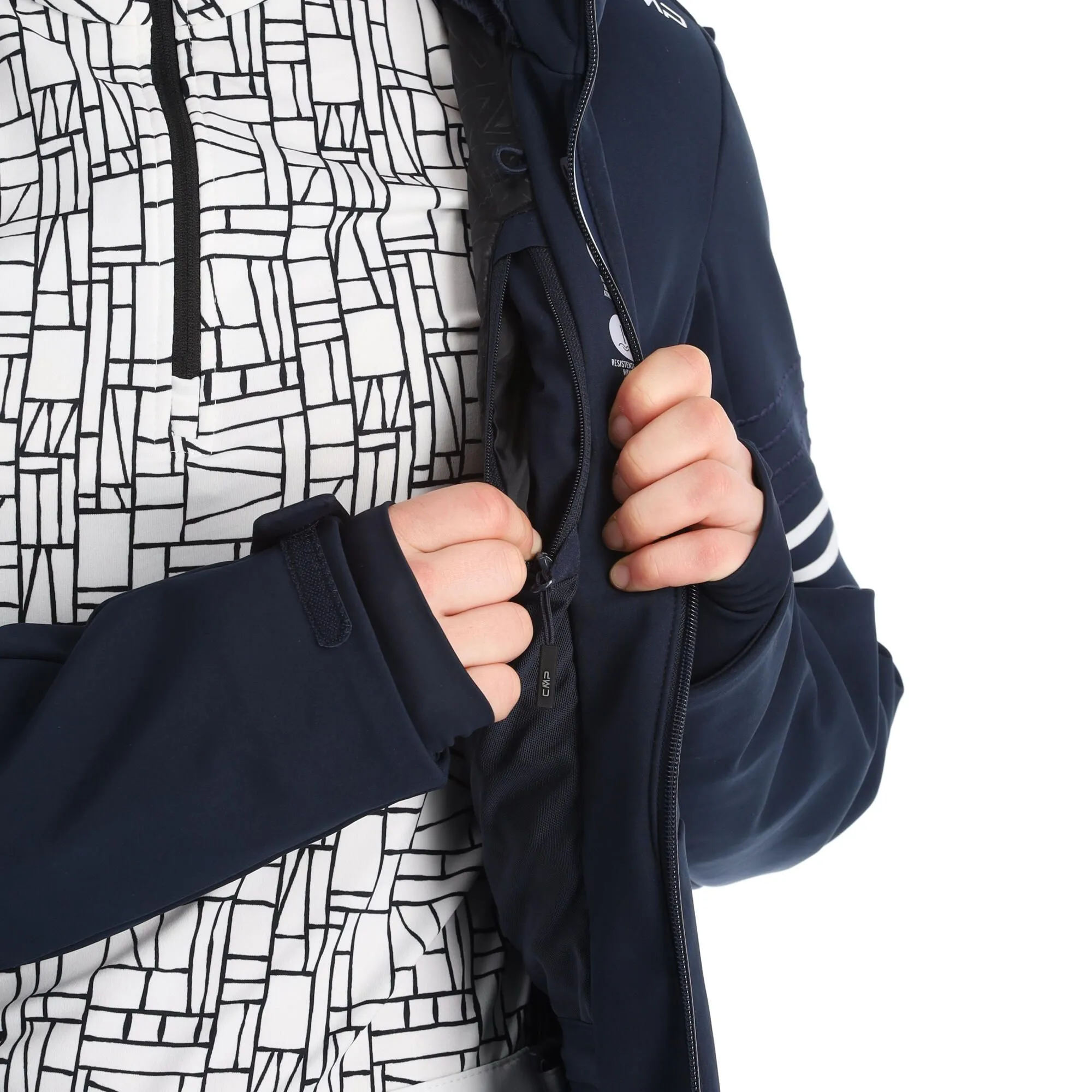 CMP, 32W0226 Ski-jas Dames Blauw 14 CMP, 32W0226 Ski-jas Dames Blauw - Afbeelding 12