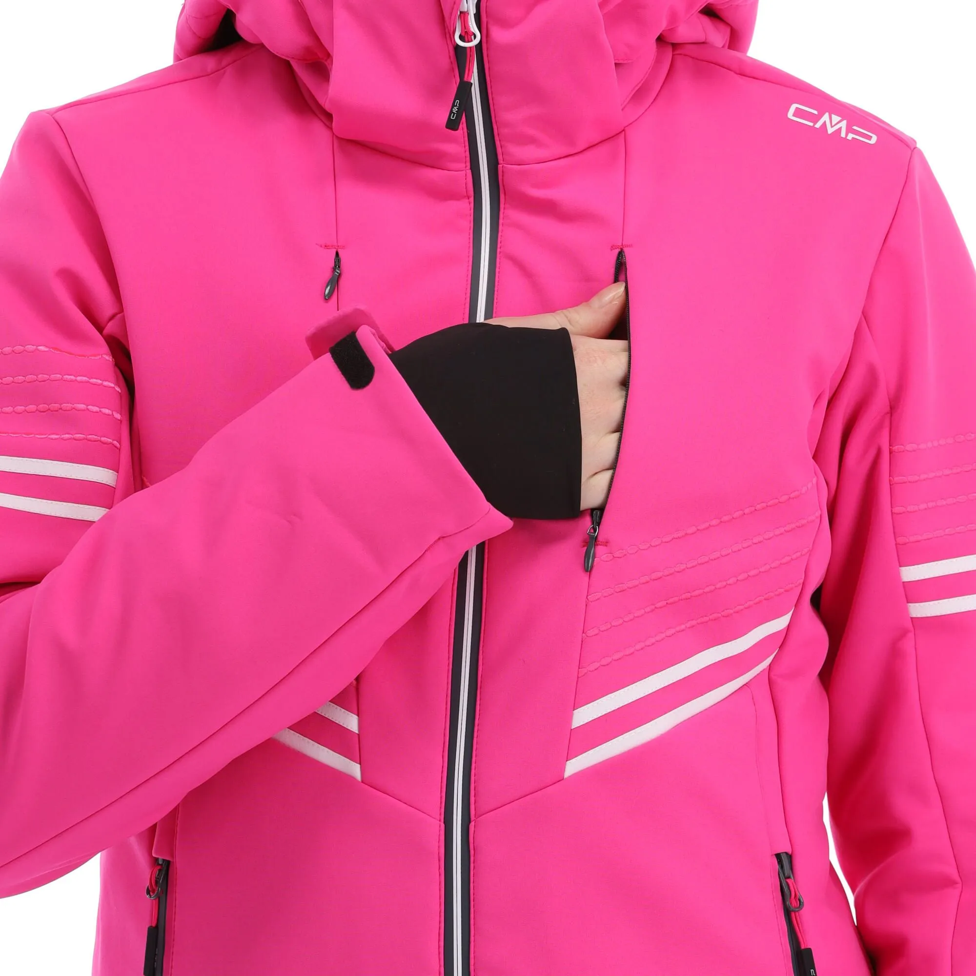 CMP, 32W0226 Ski-jas Dames Fluo Paars 12 CMP, 32W0226 Ski-jas Dames Fluo Paars - Afbeelding 10