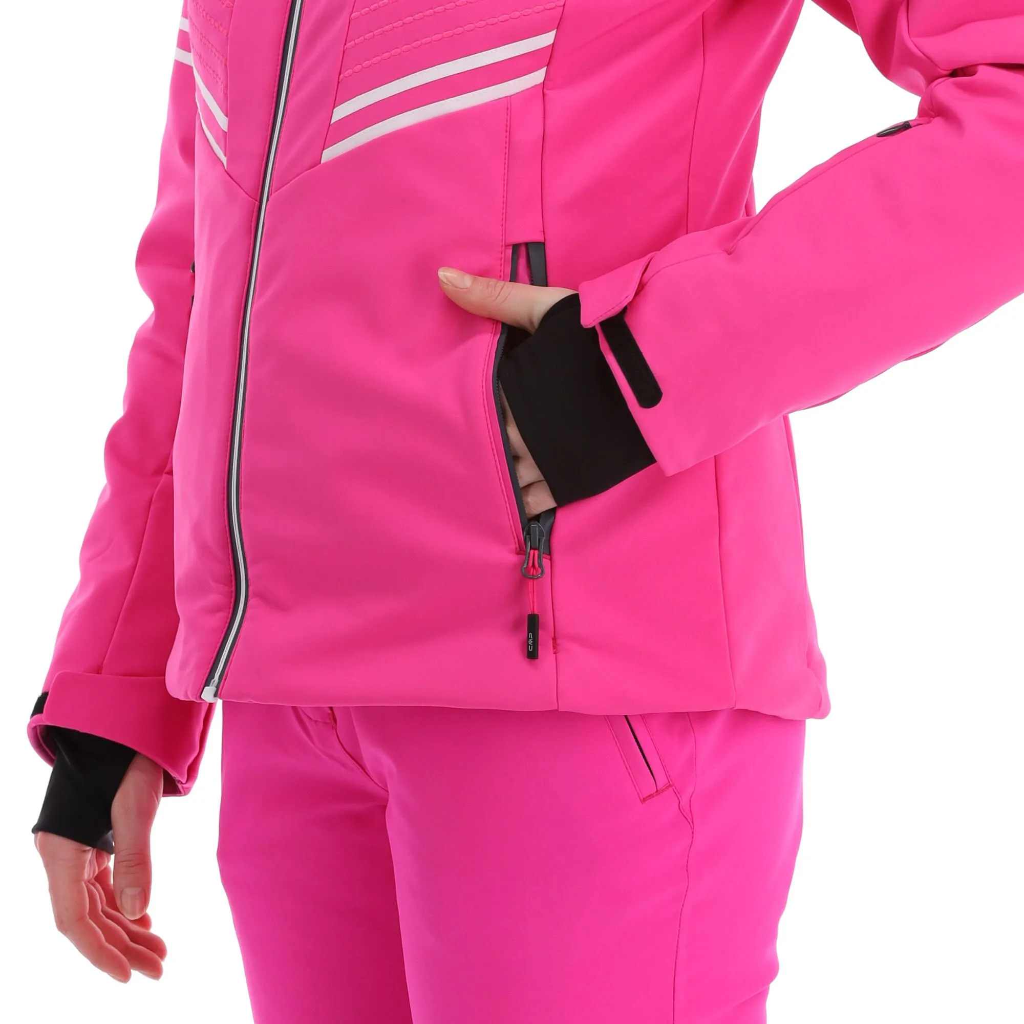 CMP, 32W0226 Ski-jas Dames Fluo Paars 13 CMP, 32W0226 Ski-jas Dames Fluo Paars - Afbeelding 11