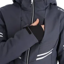 CMP, 32W0226 Ski-jas Dames Titanio Grijs -Ski-Jassen Winkel cmp 32w0226 aa jas gevoerd dames titanio grijs 22cmpxx143v4 BI 11