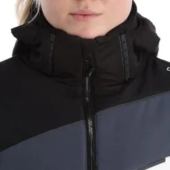 CMP, 32W0236 Ski-jas Dames Zwart -Ski-Jassen Winkel cmp 32w0236 aa jas gevoerd dames zwart 22cmpxx144v4 BI 07