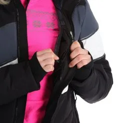 CMP, 32W0236 Ski-jas Dames Zwart -Ski-Jassen Winkel cmp 32w0236 aa jas gevoerd dames zwart 22cmpxx144v4 BI 12