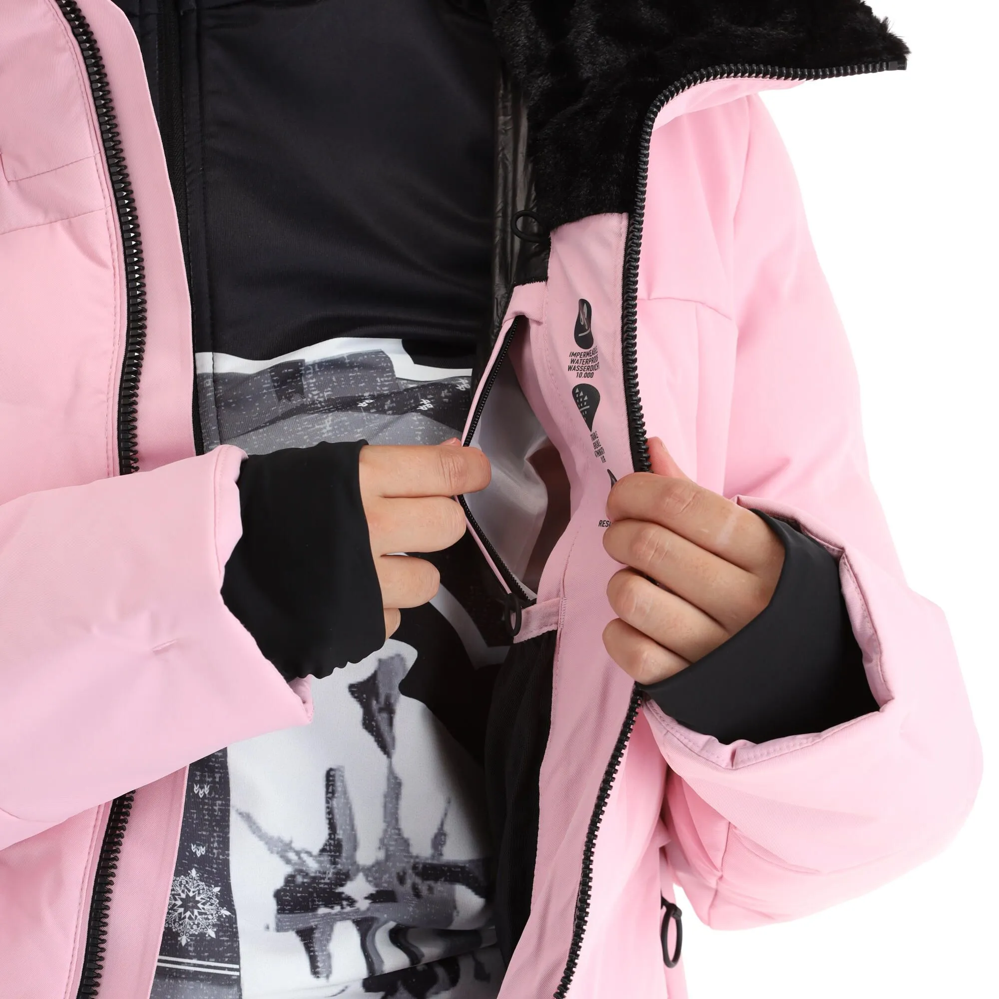 CMP, 32W0266 Ski-jas Dames Roze 11 CMP, 32W0266 Ski-jas Dames Roze - Afbeelding 9